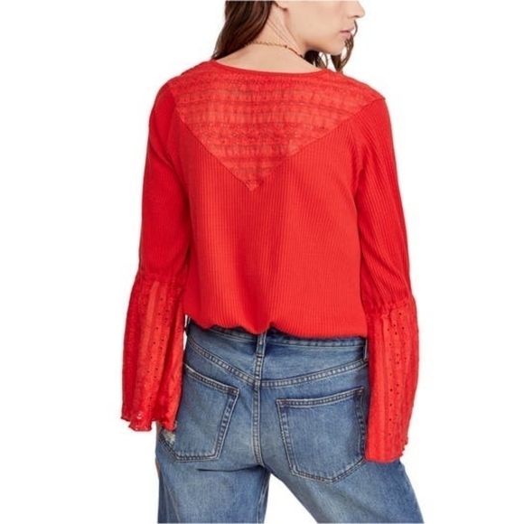 NWT Free People Parisian Night Vermilion Top - Picture 5 of 6